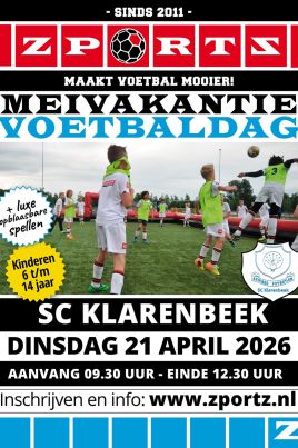 Powered by sc Klarenbeek Mei vakantie luxe voetbaldag dinsdag 21 april 2026