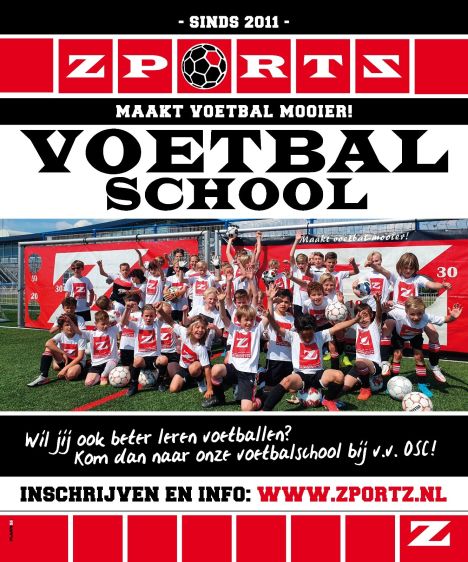 20x Techniek trainingen voetbalschool dinsdagen bij vv OSC seizoen 2026-2027