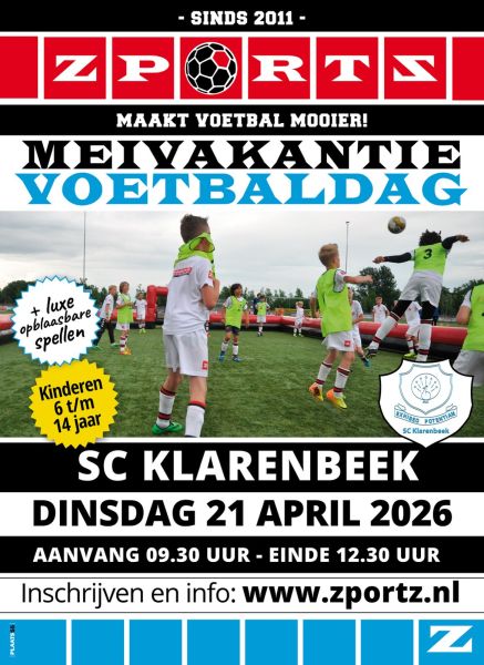 Powered by sc Klarenbeek Mei vakantie luxe voetbaldag dinsdag 21 april 2026